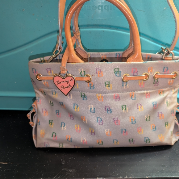 Dooney & Bourke Multicolor Logo Tote Bag - Picture 1 of 5